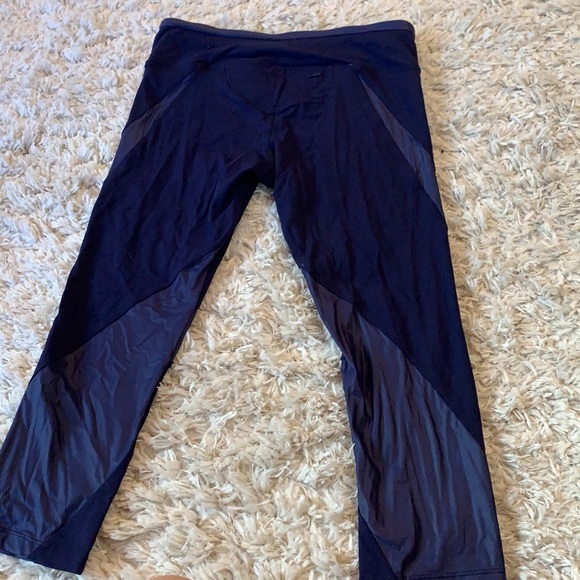 Lorna Jane Pants & Jumpsuits Lorna Jane Black Label Navy Cropped